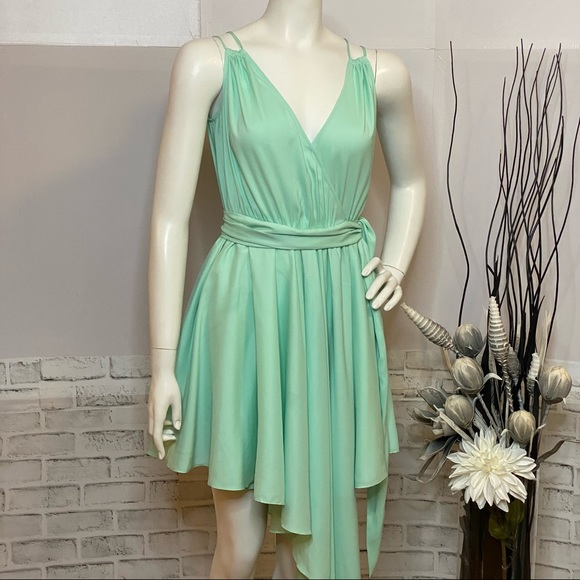 Guess by Marciano Asymmetrical Mint Wrap Dress **MINT CONDITION** - Picture 9 of 13